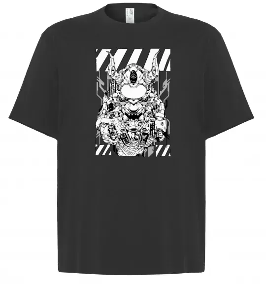 Футболка Оверсайз Cyberpunk scetch Чорний фото
