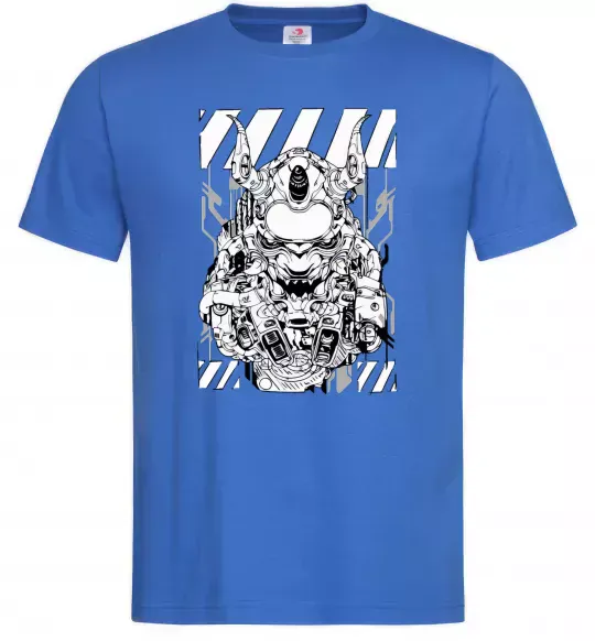 Мужская футболка Cyberpunk scetch Ярко-синий фото