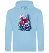 Чоловіча толстовка (худі) Hollow knight color Блакитний фото