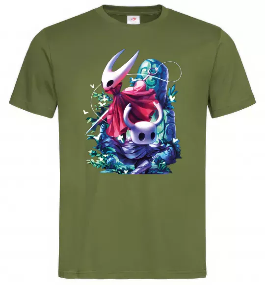 Чоловіча футболка Hollow knight color Оливковий фото
