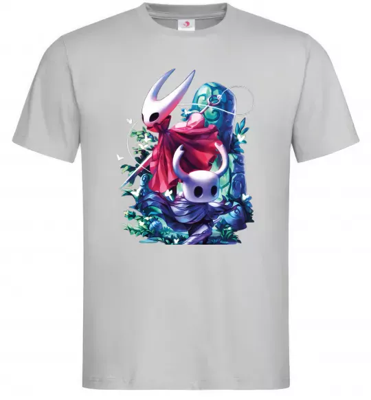 Чоловіча футболка Hollow knight color Сірий фото