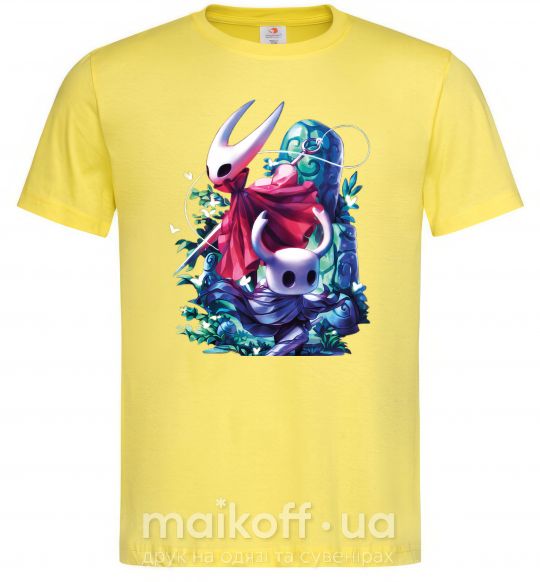 Мужская футболка Hollow knight color Лимонный фото