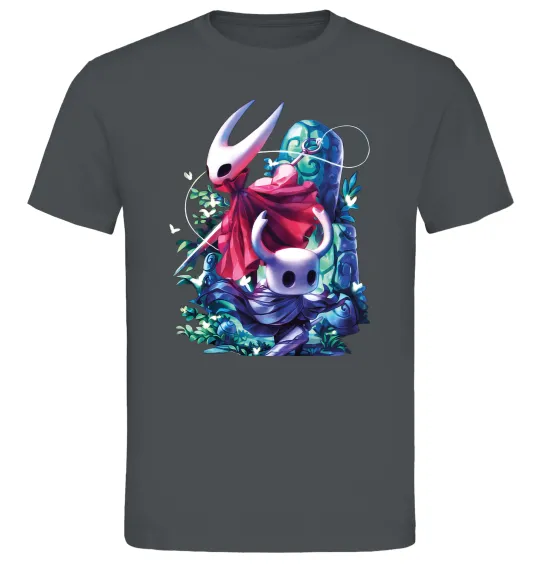 Чоловіча футболка Hollow knight color Графіт фото