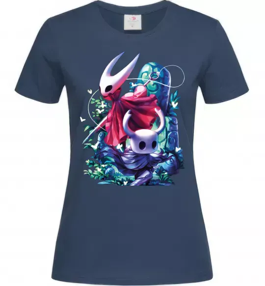 Жіноча футболка Hollow knight color Темно-синій фото