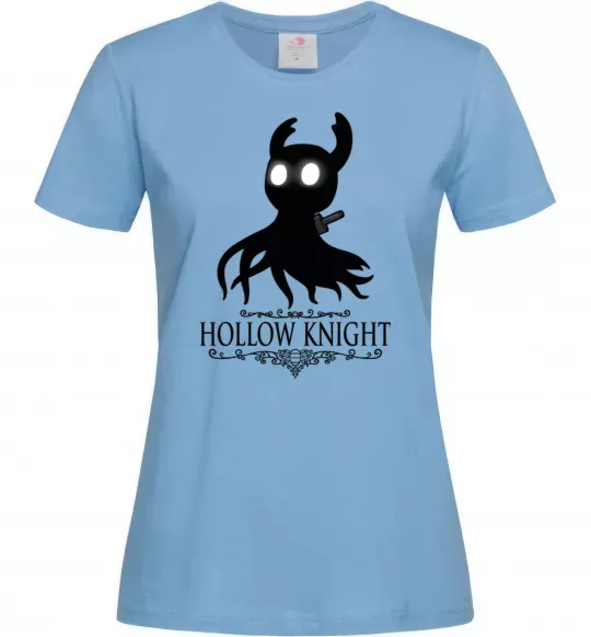 Женская футболка Hollow night Голубой фото