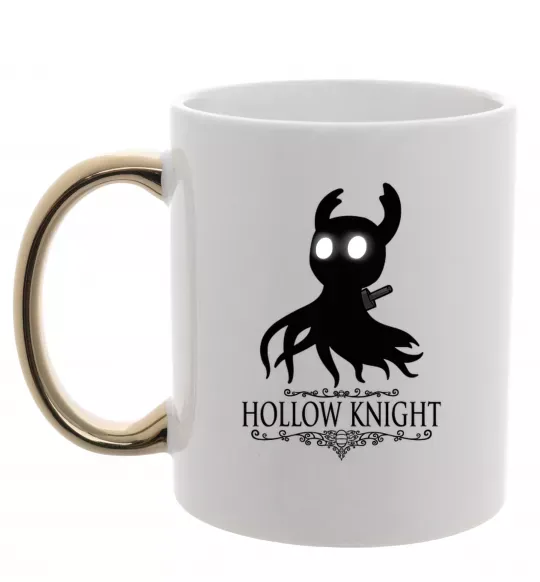 Чашка с цветной ручкой Hollow night Золото фото