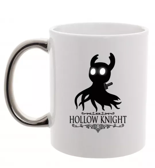 Чашка с цветной ручкой Hollow night Серебро фото