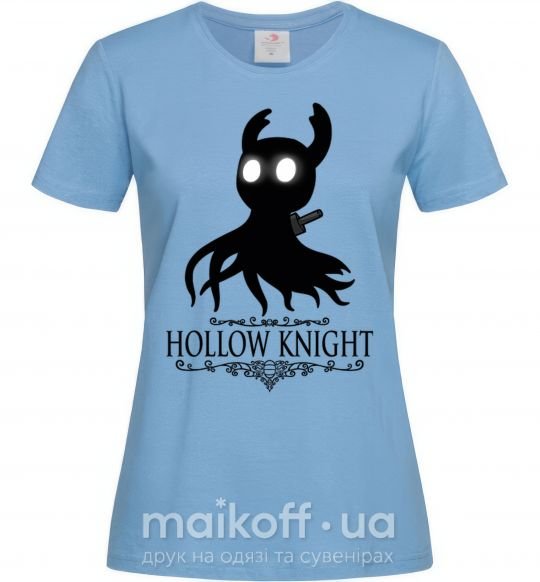 Женская футболка Hollow night Голубой фото