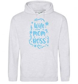Жіноча толстовка (худі) Wife mom boss