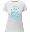 Жіноча преміум футболка Wife mom boss Білий фото