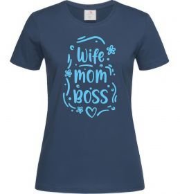 Женская футболка Wife mom boss
