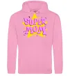 Женская толстовка (худи) SUPER MOM Розовый Женская толстовка (худи) SUPER MOM Розовый фото