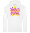 Женская толстовка (худи) SUPER MOM Белый Женская толстовка (худи) SUPER MOM Белый фото