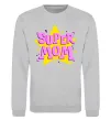 Світшот SUPER MOM Сірий меланж Світшот SUPER MOM Сірий меланж фото