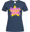 Женская футболка SUPER MOM Темно-синий фото