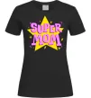 Женская футболка SUPER MOM Черный фото