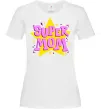 Женская футболка SUPER MOM Белый фото