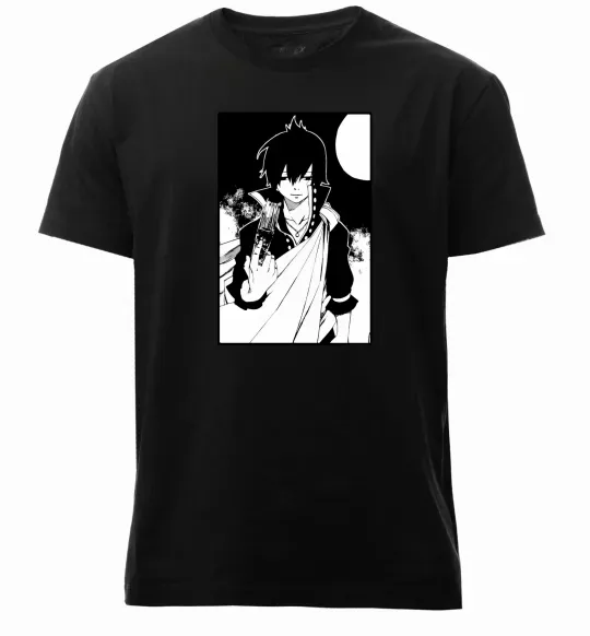 Чоловіча преміум футболка Fairy Tail zeref Чорний фото