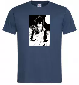 Мужская футболка Fairy Tail zeref Темно-синий фото