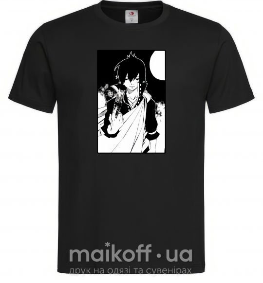 Мужская футболка Fairy Tail zeref Черный фото