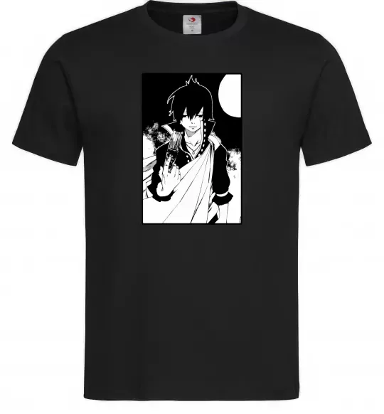 Мужская футболка Fairy Tail zeref Черный фото