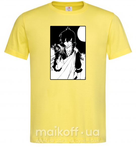 Мужская футболка Fairy Tail zeref Лимонный фото