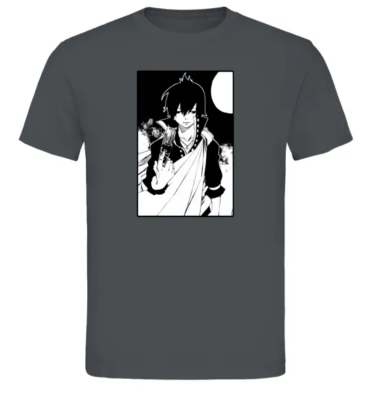 Мужская футболка Fairy Tail zeref Графит фото