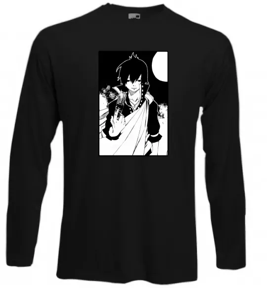 Лонгслив Fairy Tail zeref Черный фото