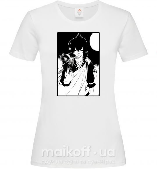 Женская футболка Fairy Tail zeref Белый фото