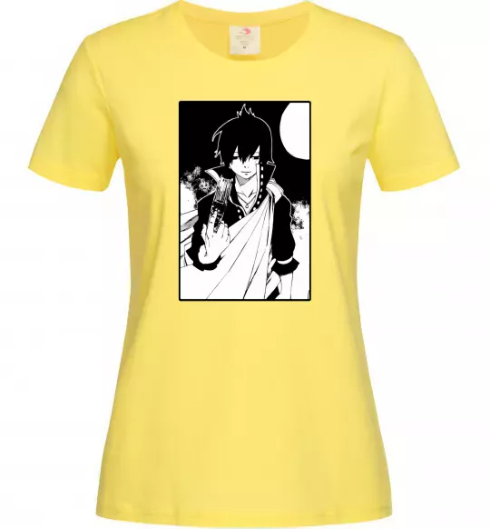 Жіноча футболка Fairy Tail zeref Лимонний фото