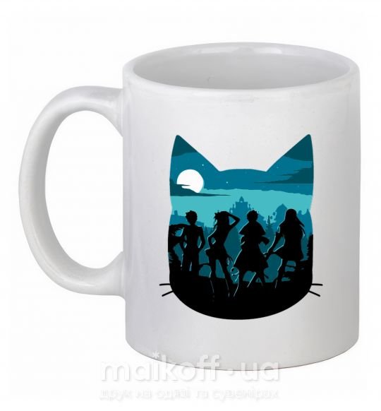 Чашка керамічна Fairy Tail shadow Білий фото