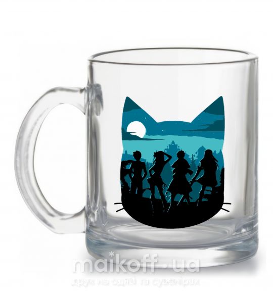 Чашка скляна Fairy Tail shadow Прозорий фото