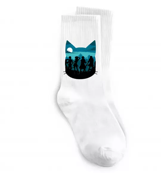 Носки Fairy Tail shadow Белый фото