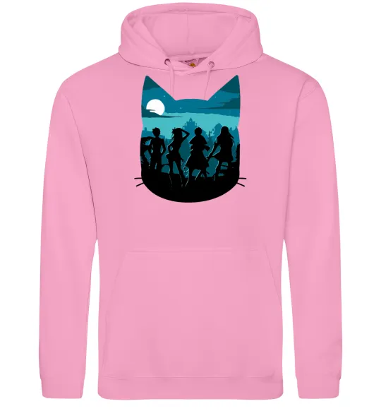 Женская толстовка (худи) Fairy Tail shadow Розовый фото