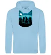 Женская толстовка (худи) Fairy Tail shadow Голубой фото