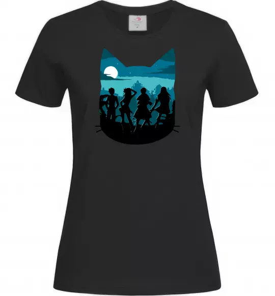 Женская футболка Fairy Tail shadow Черный фото