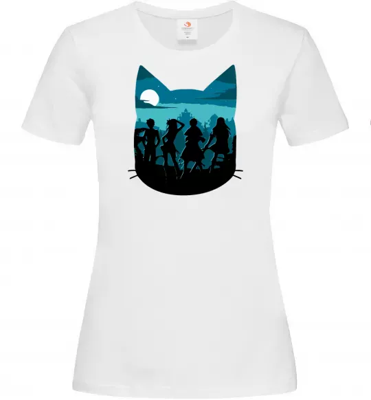 Женская футболка Fairy Tail shadow Белый фото