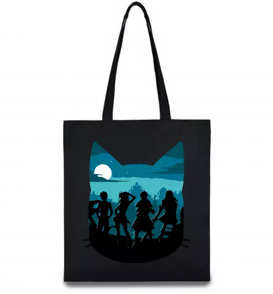 Еко-сумка Fairy Tail shadow Чорний фото