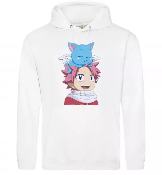 Жіноча толстовка (худі) Fairy Tail Natsu Білий фото