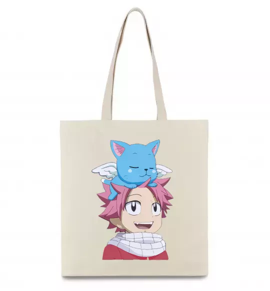 Эко-сумка Fairy Tail Natsu Бежевый фото