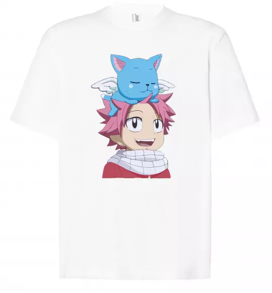 Футболка Оверсайз Fairy Tail Natsu Білий фото