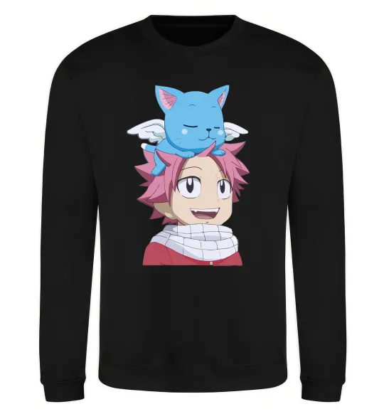 Світшот Fairy Tail Natsu Чорний фото
