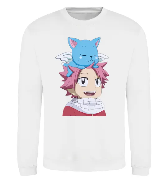 Світшот Fairy Tail Natsu Білий фото