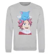 Світшот Fairy Tail Natsu Сірий меланж фото