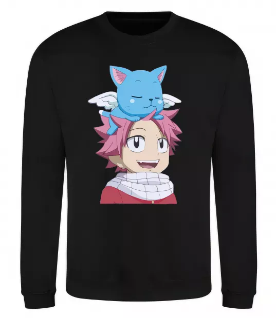 Світшот Fairy Tail Natsu Чорний фото