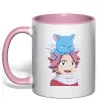 Чашка з кольоровою ручкою Fairy Tail Natsu Ніжно рожевий Чашка з кольоровою ручкою Fairy Tail Natsu Ніжно рожевий фото