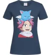 Жіноча футболка Fairy Tail Natsu Темно-синій Жіноча футболка Fairy Tail Natsu Темно-синій фото