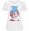 Жіноча футболка Fairy Tail Natsu Білий Жіноча футболка Fairy Tail Natsu Білий фото