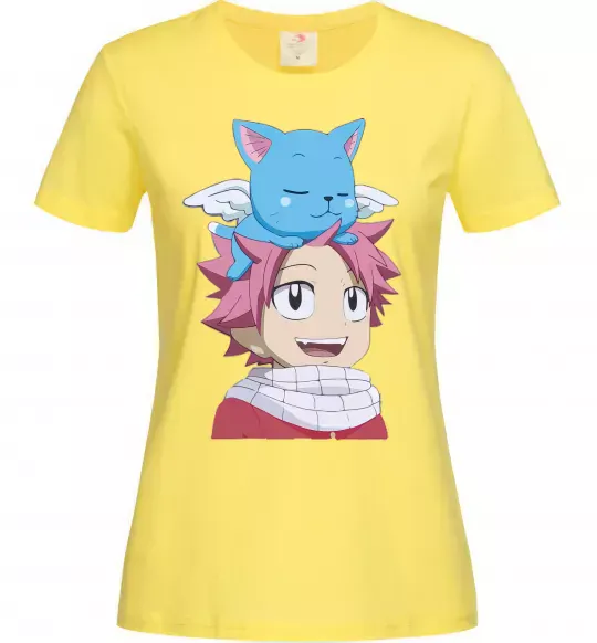 Жіноча футболка Fairy Tail Natsu Лимонний фото