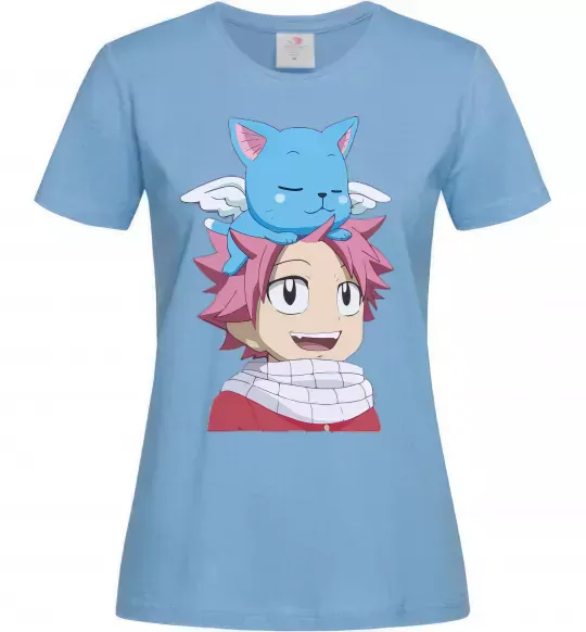 Жіноча футболка Fairy Tail Natsu Блакитний фото